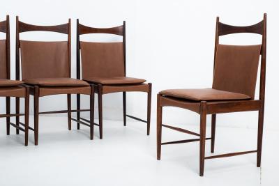 Sergio Rodrigues Set of 5 Mid Century Modern Cantu Alta Chairs by Sergio Rodrigues Brazil 1960s