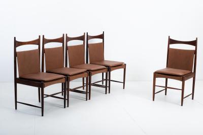 Sergio Rodrigues Set of 5 Mid Century Modern Cantu Alta Chairs by Sergio Rodrigues Brazil 1960s
