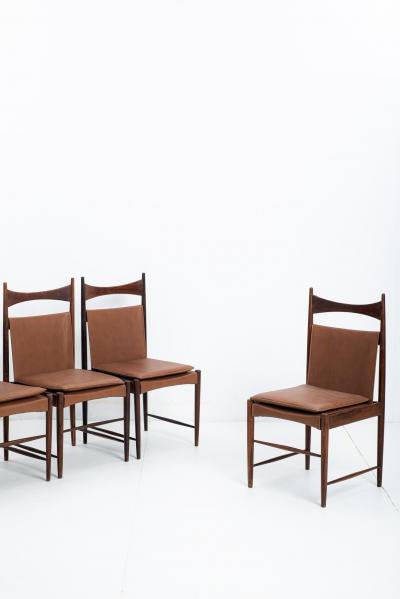 Sergio Rodrigues Set of 5 Mid Century Modern Cantu Alta Chairs by Sergio Rodrigues Brazil 1960s