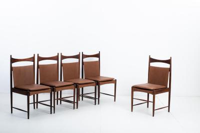 Sergio Rodrigues Set of 5 Mid Century Modern Cantu Alta Chairs by Sergio Rodrigues Brazil 1960s