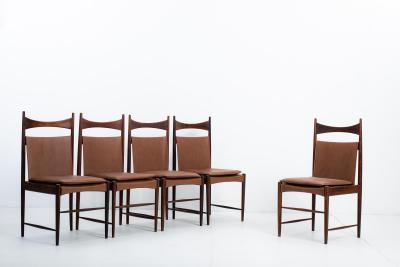 Sergio Rodrigues Set of 5 Mid Century Modern Cantu Alta Chairs by Sergio Rodrigues Brazil 1960s