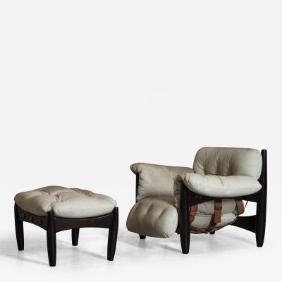 Sergio Rodrigues Sheriff Lounge Chair with ottoman by S rgio Rodrigues Brazilian Mid Century