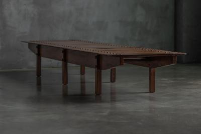 Sergio Rodrigues Slatted Mucki Bench by Sergio Rodrigues Brazil 1960s