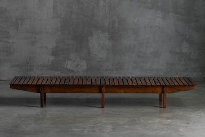 Sergio Rodrigues Slatted Mucki Bench by Sergio Rodrigues Brazil 1960s