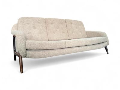 Sergio Rodrigues Sofa Stella in Rosewood Boucle Sergio Rodrigues 1966 Lot 725A