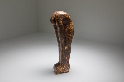 Series of Figural Sculptures in Tempex Plaster 1970s