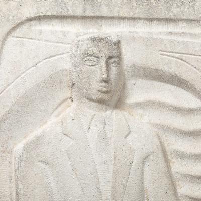 Series of Four Chuck Dodson Cast Concrete Art Deco Wall Plaques