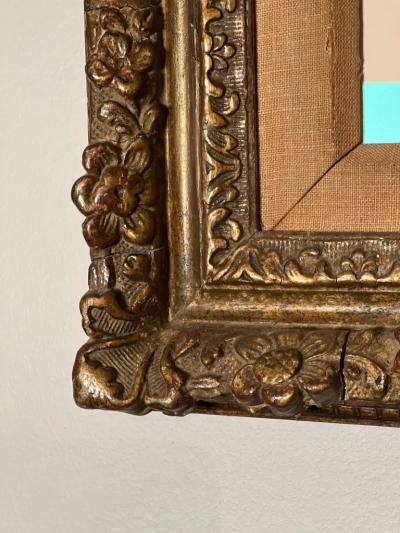 Serpent Galleon Red Chalk on Paper in GiltWood Frame