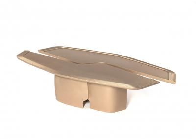 Serpentine coffee table