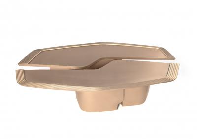 Serpentine coffee table