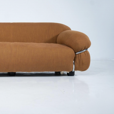 Sesann Sofa by Gianfranco Frattini for Cassina New Upholstery Italy 1970s
