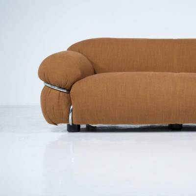 Sesann Sofa by Gianfranco Frattini for Cassina New Upholstery Italy 1970s