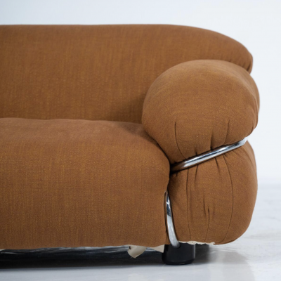 Sesann Sofa by Gianfranco Frattini for Cassina New Upholstery Italy 1970s