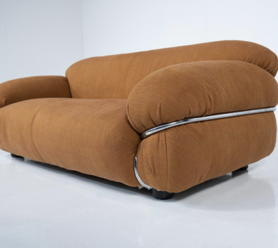 Sesann Sofa by Gianfranco Frattini for Cassina New Upholstery Italy 1970s