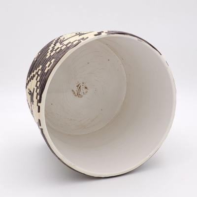 Set 3 Vintage Cache Pots Inspired by Indian Design circa 1970