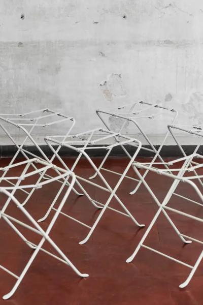 Set No 7 Foldable Mid Century Luggage Racks