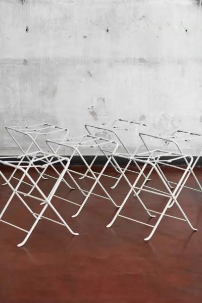 Set No 7 Foldable Mid Century Luggage Racks