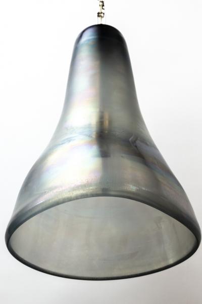 Set Of 3 Large Greige Iridescent Pendants Contemporary UL Certified