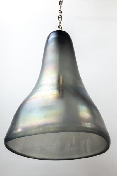 Set Of 3 Large Greige Iridescent Pendants Contemporary UL Certified