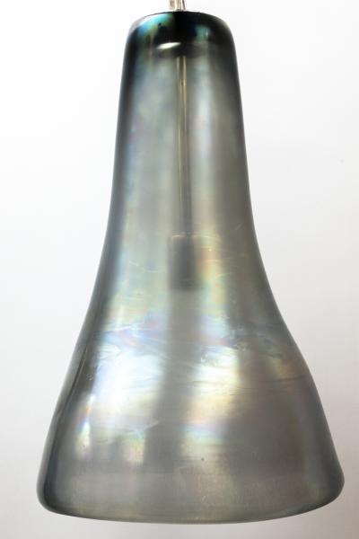 Set Of 3 Large Greige Iridescent Pendants Contemporary UL Certified