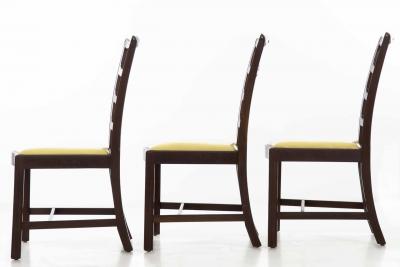 Set Of Eight Chippendale Style Mahogany Dining Chairs 20th Century