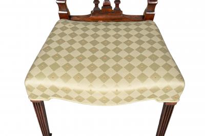 Set Of Eight Fine George III Mahogany Dining Chairs