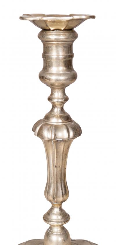 Set Of Eight George III Paktong Candlesticks
