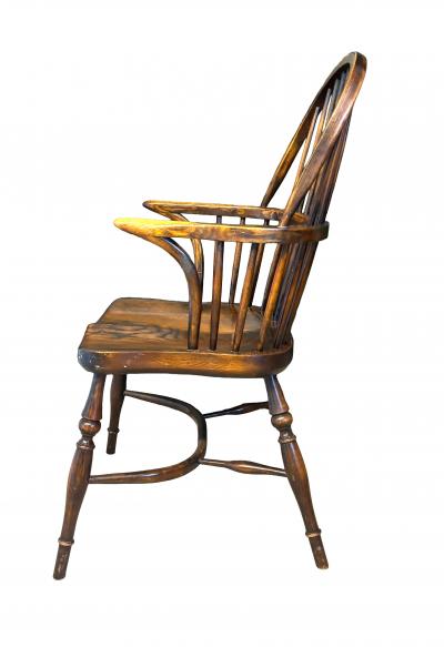 Set Of Eight Oak Windsor Armchairs