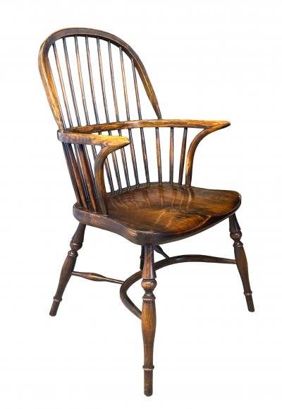 Set Of Eight Oak Windsor Armchairs