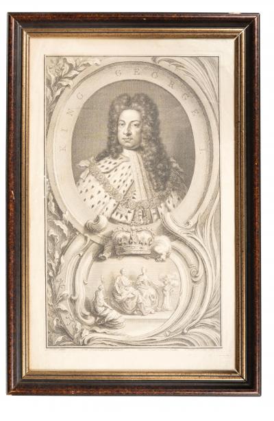 Set Of Eight Portrait Engravings After Kneller