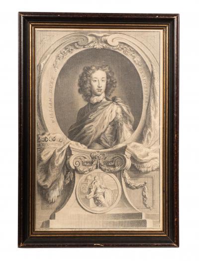 Set Of Eight Portrait Engravings After Kneller