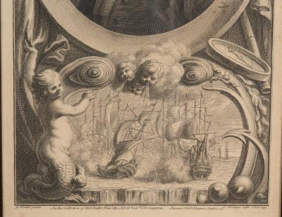 Set Of Eight Portrait Engravings After Kneller