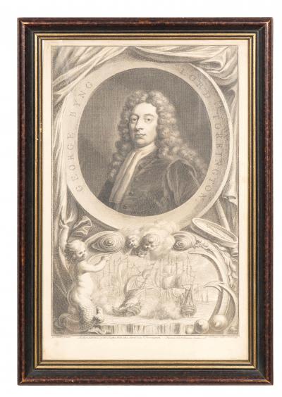Set Of Eight Portrait Engravings After Kneller