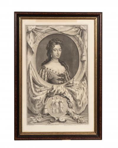 Set Of Eight Portrait Engravings After Kneller