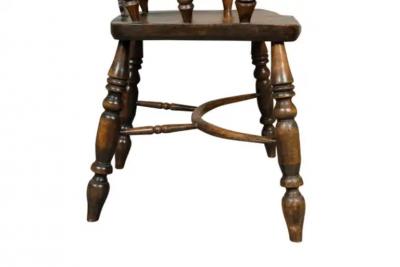 Set Of Four English Yew wood Windsor Armchairs
