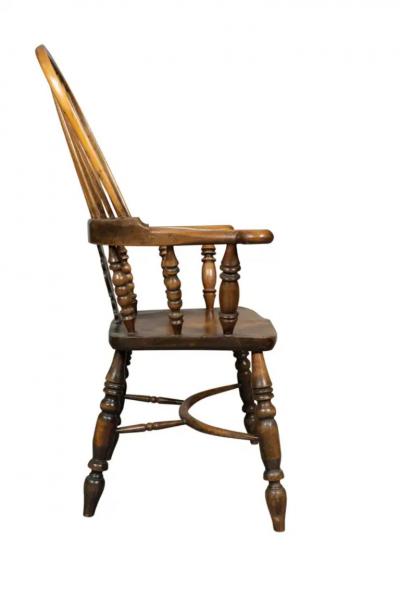 Set Of Four English Yew wood Windsor Armchairs