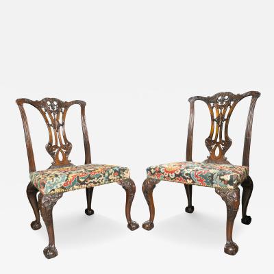 Set Of Four George II Mahogany Side Chairs
