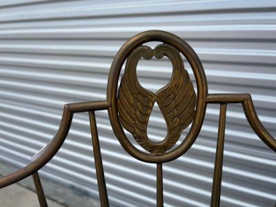 Set Of Four Italian Brass Chiavari Chairs