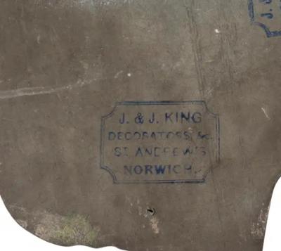 Set Of Seven Late Victorian Painted Tole Examples Of Coronets