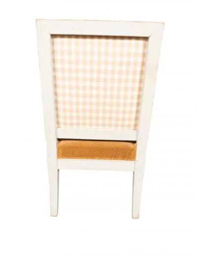 Set Of Six Consulate Style Painted Armchairs