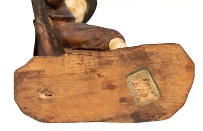 Set Of Six Italian Carved Wood And Bone Peasant Musicians