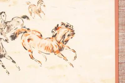 Set Of Three Framed Equestrian Watercolors By Denes De Holesch