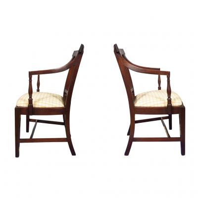 Set Of Twelve Regency Mahogany Dining Chairs
