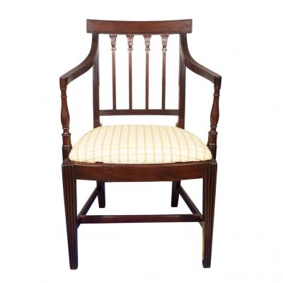 Set Of Twelve Regency Mahogany Dining Chairs