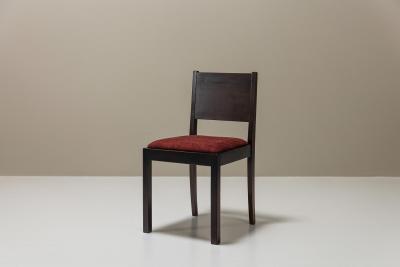 Set Of Two The Hague School Side Chairs In Mahogany Netherlands 1930s