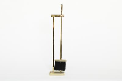Set Solid Brass Fire Tool Stand