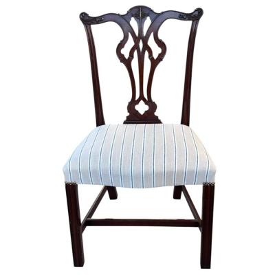 Set of 10 Burton Ching Chippendale Mahogany Dining Chair Set