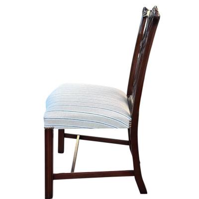 Set of 10 Burton Ching Chippendale Mahogany Dining Chair Set