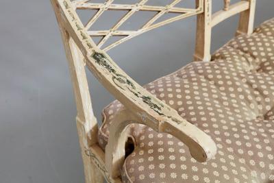 Set of 10 Elegant English Regency Dining Armchairs with Matching Settee