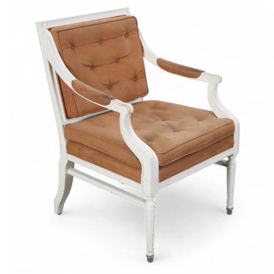 Set of 10 French Directoire Painted Fauteuils Dining Arm Chairs